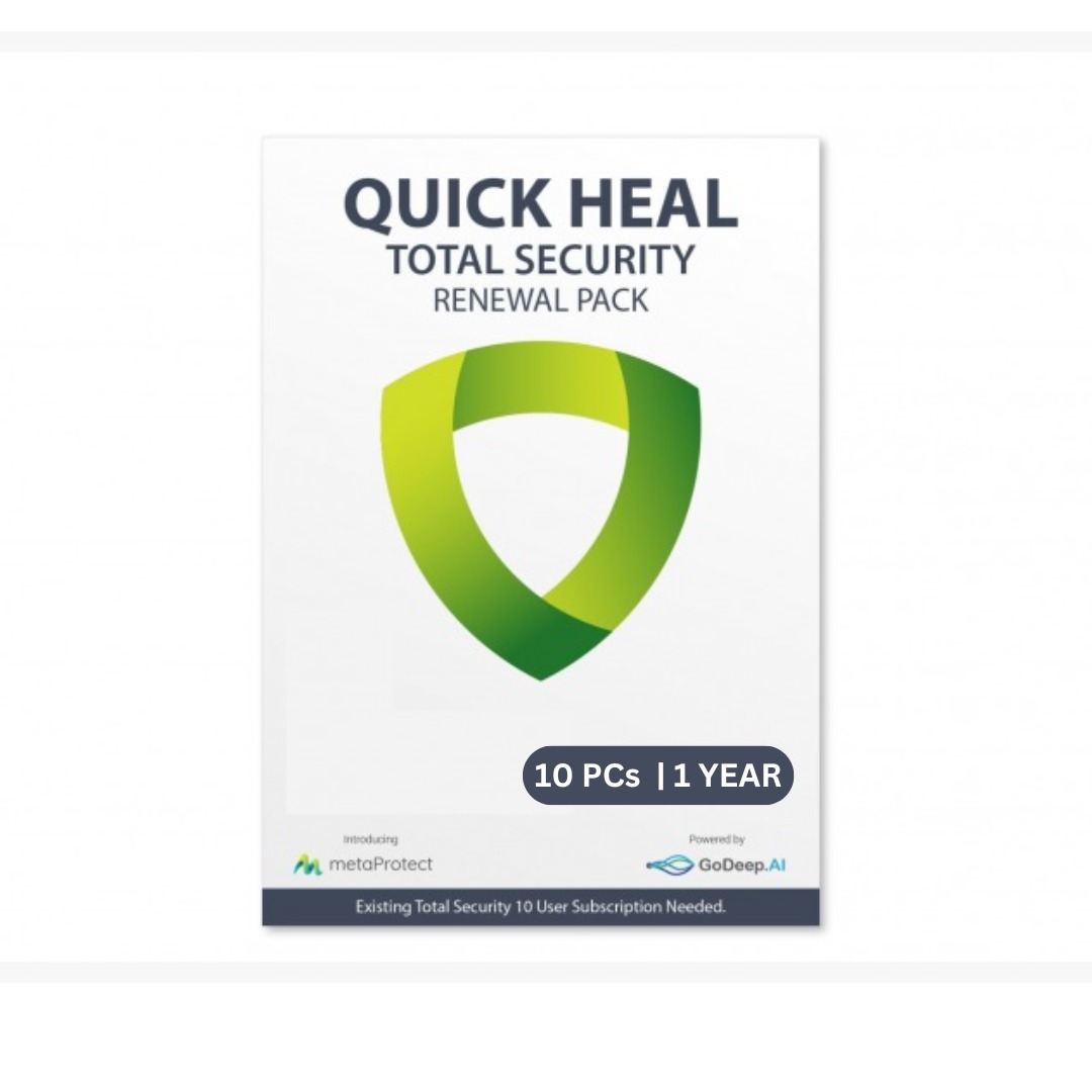 Quick Heal Upgrade(Renewal) Total
10 Pc 1 Year